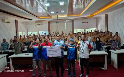 Kegiatan Pelatihan Product Knowledge dan Penyerahan Simbolis  Dukungan Peralatan Bengkel   Program  EHS PT. Pertamina Lubricants di SMKN 5 Banjarmasin Tahun 2025