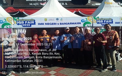SMKN 5 Banjarmasin Gelar Pameran Produk Kreatif dan Inovatif di Acara  Pameran Bursa Kerja (Job Fair) yang diselenggarakan oleh Diskompuker 2025