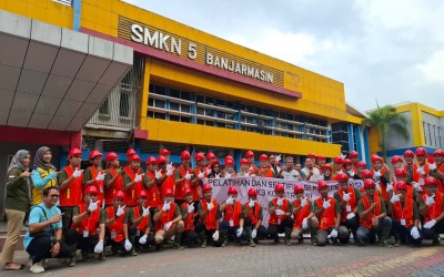 Balai Jasa Konstruksi Wilayah V Banjarmasin Kementerian PU Gelar Pelatihan dan Sertifikasi K3 bertempat di SMKN 5 Banjarmasin Tahun 2025